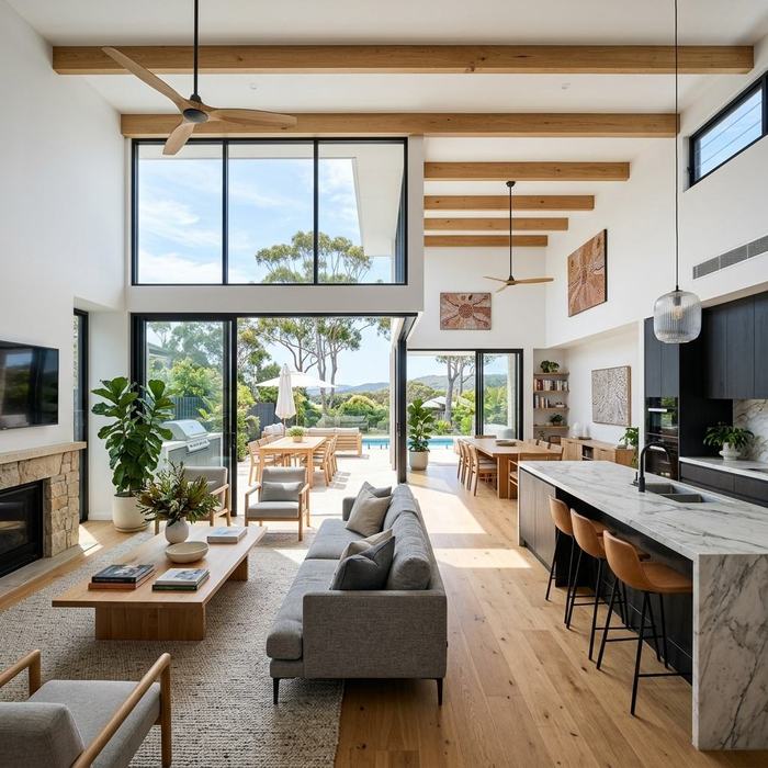 Modern Australian Open Plan Living